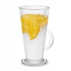 Wysoka szklanka do kawy Latte 300ml 1szt ryflowana Anastazja prążki