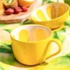 Filiżanka ceramiczna do kawy i herbaty Tropicana żółta cytryna 470 ml