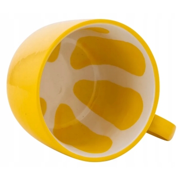 Filiżanka ceramiczna do kawy i herbaty Tropicana żółta cytryna 470 ml