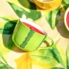 Filiżanka ceramiczna do kawy i herbaty Tropicana Arbuz 470 ml