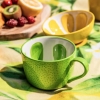 Filiżanka ceramiczna do kawy i herbaty Tropicana zielona limonka 470 ml