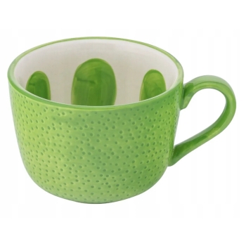 Filiżanka ceramiczna do kawy i herbaty Tropicana zielona limonka 470 ml
