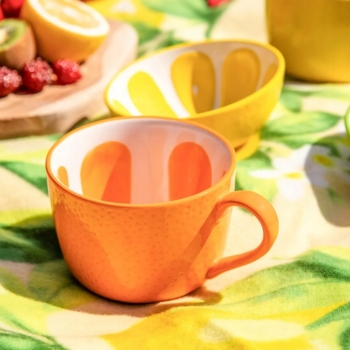Filiżanka ceramiczna do kawy i herbaty Tropicana Pomarańcza 470 ml