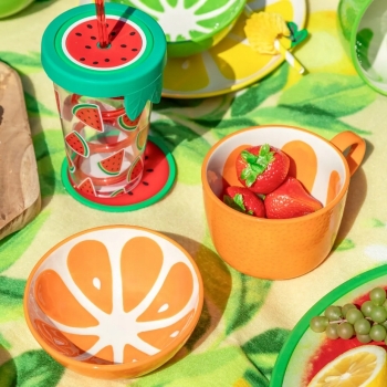 Filiżanka ceramiczna do kawy i herbaty Tropicana Pomarańcza 470 ml
