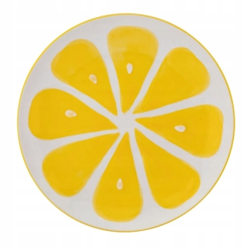 Talerz ceramiczny deserowy Tropicana Cytryna 20cm