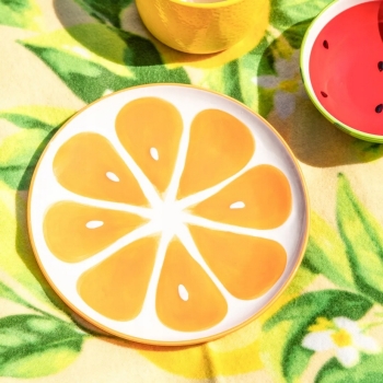 Talerz ceramiczny deserowy Tropicana Pomarańcza 20cm