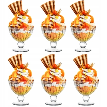 Pucharki na lody desery Zestaw 6 sztuk Venus 280 ml Altom Design