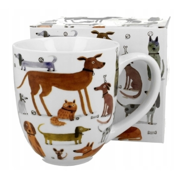 Duży kubek porcelanowy na prezent Kubas XXL Świat Psy Różne 1000ml