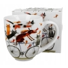 Duży kubek porcelanowy na Prezent kubas XXL Psi Świat Pies na rowerze 1L