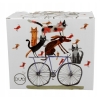 Duży kubek porcelanowy na Prezent kubas XXL Psi Świat Pies na rowerze 1L