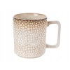 Duży Kubek ceramiczny 390 ml Retro Gambia kremowy