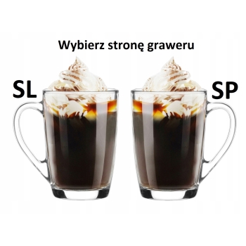 Szklany kubek z grawerem 300ml Prezent Twój Napis Logo Dzień Ojca dla Taty