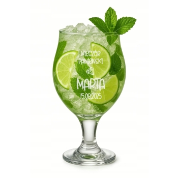 Szklanka Kieliszek do drinka Aperola 570ml grawer Prezent Wieczór Panieński