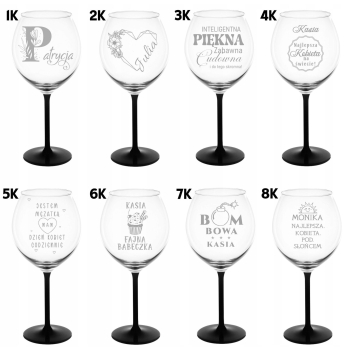 Kieliszek z grawerem do wina Aperola 600ml na Prezent dla Kobiety Urodziny