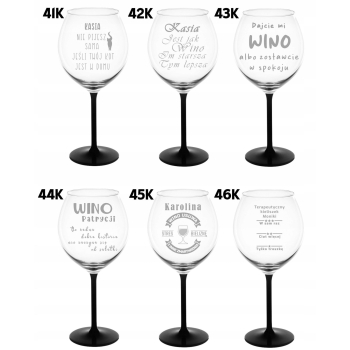 Kieliszek z grawerem do wina Aperola 600ml na Prezent dla Kobiety Urodziny