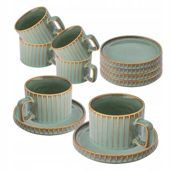 Filiżanka Altom Design Reactive Sage porcelana 220 ml 6 szt.