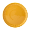 Talerz porcelanowy deserowy 20,5 cm Retro Fusion Solar Żółty