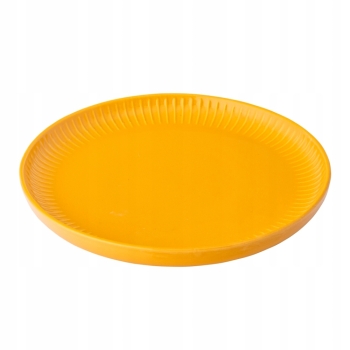 Talerz porcelanowy deserowy 20,5 cm Retro Fusion Solar Żółty