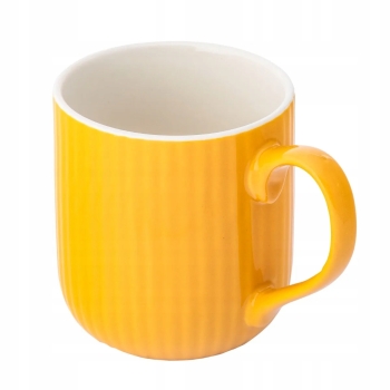 Kubek ceramiczny do kawy i herbaty Fusion Solar żółty 400 ml
