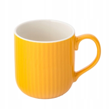 Kubek ceramiczny do kawy i herbaty Fusion Solar żółty 400 ml