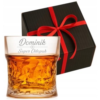 Szklanka kryształowa do whisky z Grawerem Prezent Urodziny Dzień Chłopaka