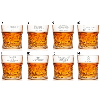 Szklanka kryształowa do whisky z Grawerem Prezent Urodziny Dzień Chłopaka