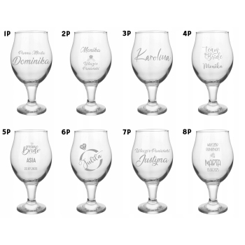 Kieliszek do drinków Aperola 570ml grawer Prezent Urodziny z brelokiem