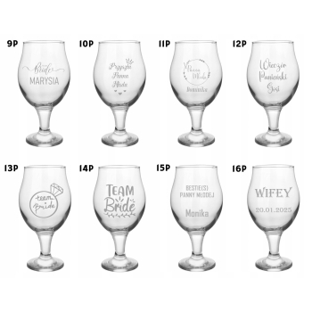 Kieliszek do drinków Aperola 570ml grawer Prezent Urodziny z brelokiem