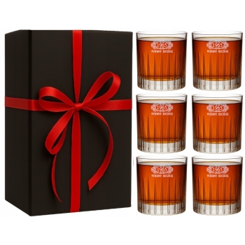 Szklanki do Whisky z Grawerem 6 szt. Prezent na Urodziny Rocznicę Święta