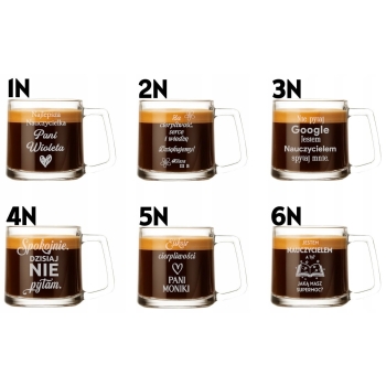Kubek z grawerem Filiżanka Twój Napis Prezent na urodziny 335ml