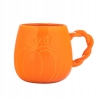 Kubek porcelanowy do Kawy Herbaty jesienny dynia z plecionym uchwytem 510ml