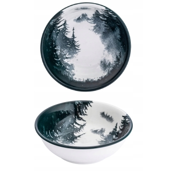 Miseczka 700 ml salaterka porcelanowa zimowa Świateczna Secret Forest
