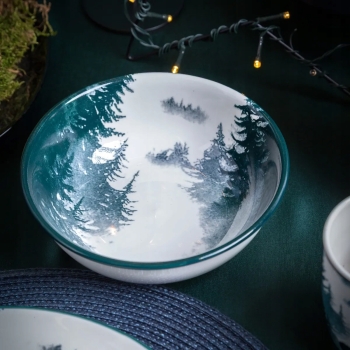 Miseczka 700 ml salaterka porcelanowa zimowa Świateczna Secret Forest