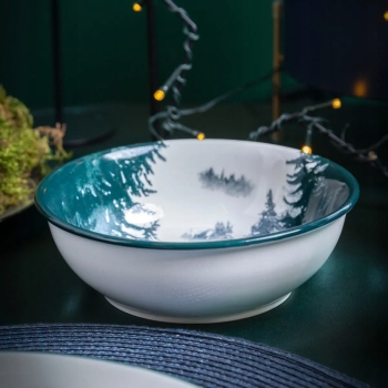 Miseczka 700 ml salaterka porcelanowa zimowa Świateczna Secret Forest