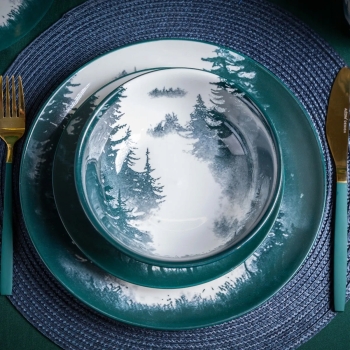 Miseczka 700 ml salaterka porcelanowa zimowa Świateczna Secret Forest