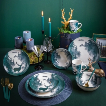 Miseczka 700 ml salaterka porcelanowa zimowa Świateczna Secret Forest
