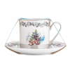 Filiżanka porcelanowa ze spodkiem świąteczna Choinka Magia Świąt 220 ml