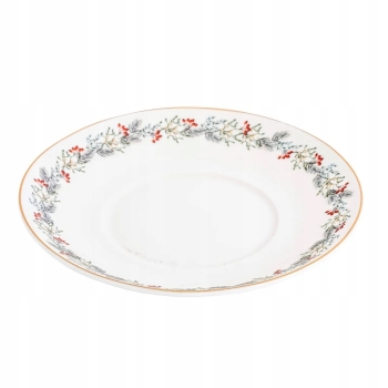 Filiżanka porcelanowa ze spodkiem świąteczna Choinka Magia Świąt 220 ml