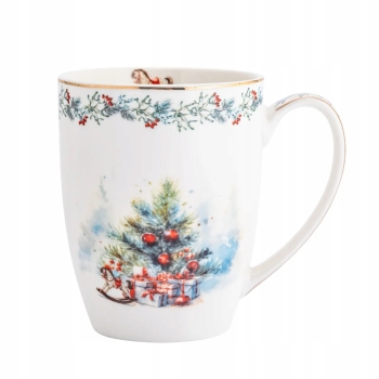 Kubek porcelanwy świąteczny Choinka Magia Świąt 350 ml