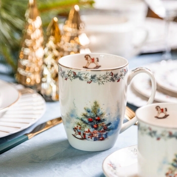 Kubek porcelanwy świąteczny Choinka Magia Świąt 350 ml