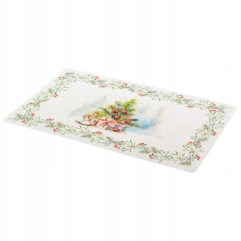 Mata na stół podkładka świąteczna 43x28 Magia Świąt Choinka