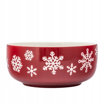 Miseczka miska salaterka 14cm 850ml Świąteczna Zimowa Choinka Śnieżynki