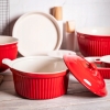 Naczynie żaroodporne okrągłe ceramiczne z pokrywką Red Chilli 2,2 l