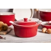 Naczynie żaroodporne okrągłe ceramiczne z pokrywką Red Chilli 2,2 l