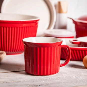 Duży Kubek XXL do Zupy ceramiczny Red Chilli 650 ml