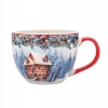 Filiżanka świąteczna porcelanowa Zimowa Chatka Holly Night 400 ml