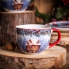 Filiżanka świąteczna porcelanowa Zimowa Chatka Holly Night 400 ml