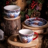 Filiżanka świąteczna porcelanowa Zimowa Chatka Holly Night 400 ml