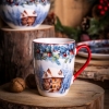 Kubek porcelanowy świąteczny Zimowa Chatka Holly Night 340 ml