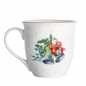 Duży kubek świąteczny porcelanowy XXL 630ml Ozdoby Świąteczne
